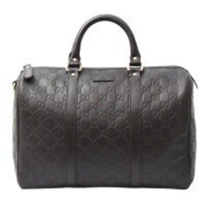 Gucci Guccissima Joy Boston bag dark brown leather